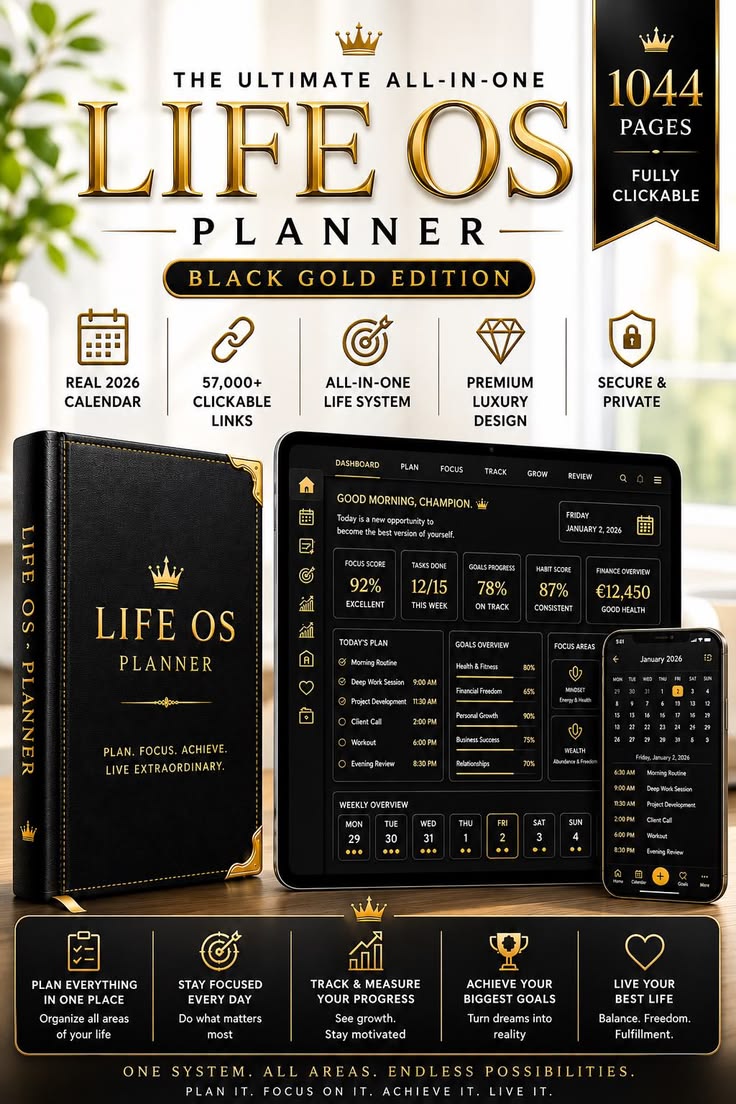 Flowtero Luxury Digital Planner on iPad Pro