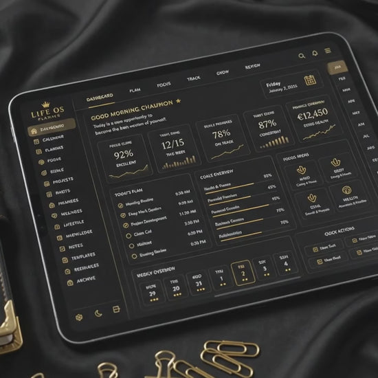 Flowtero Luxury Digital Planner on iPad Pro, What you get
